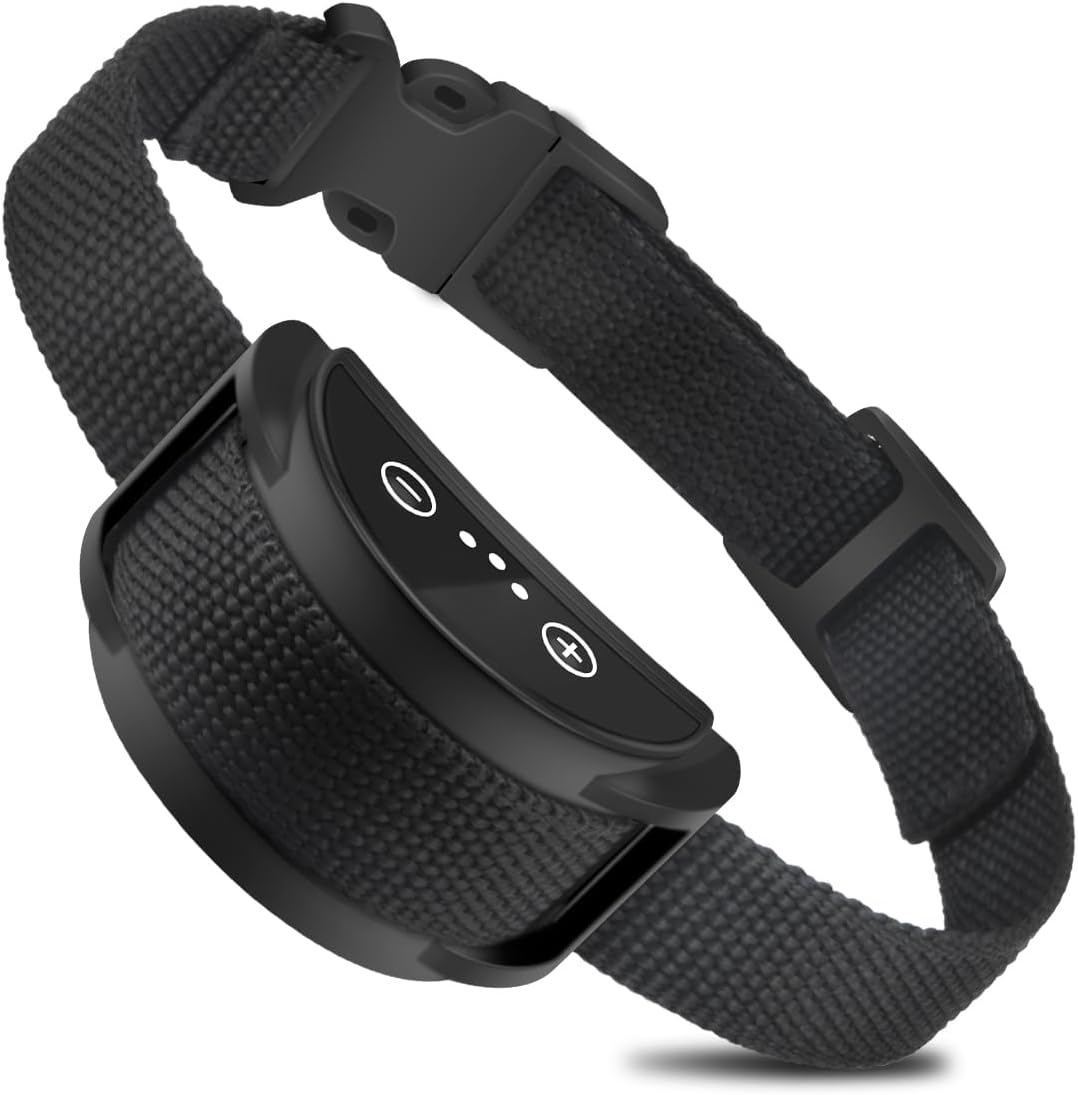Rechargeable Anti Barking Dog Training Collar, Adjustable Bark Control E-Collar