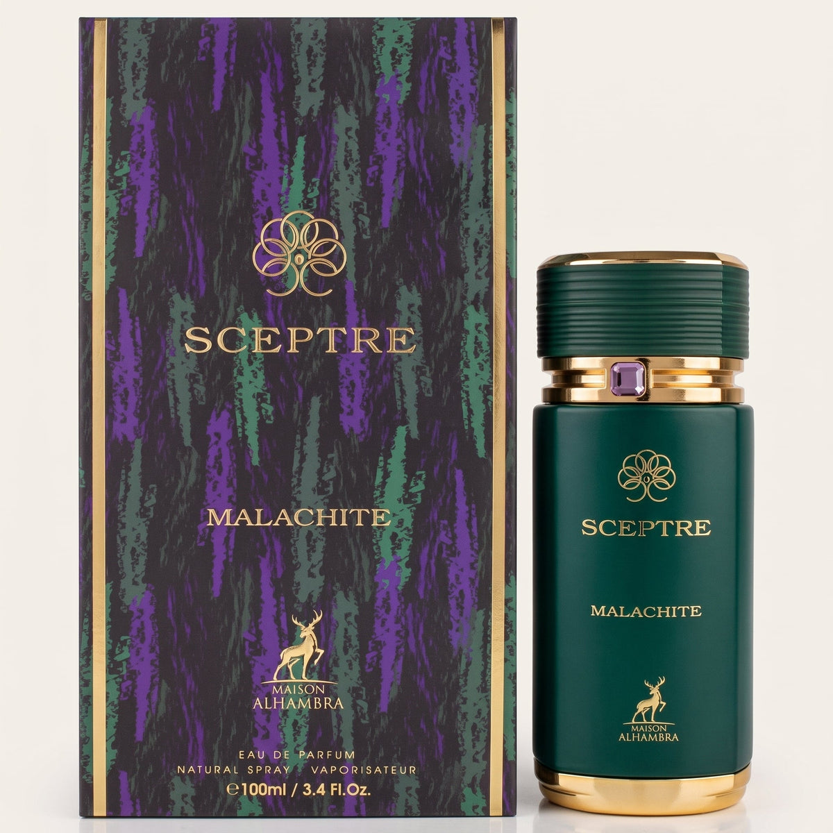 Maison Alhambra Sceptre Malachite Eau de Parfum for Unisex – 100ml / 3.4 Fl. Oz.