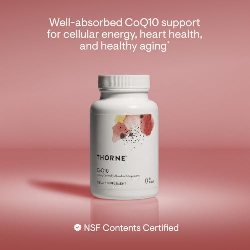 Thorne CoQ10 100mg Ubiquinone 60 Softgels Heart Energy Supplement NSF