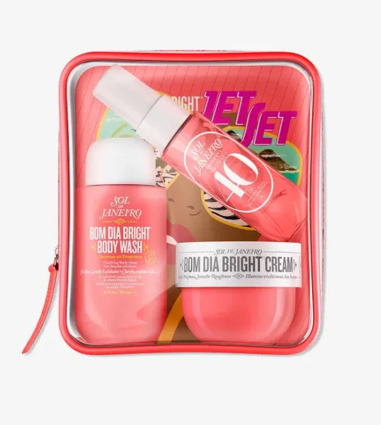 Sol de Janeiro Bom Dia Bright Jet Set – Body Care Gift Set, Travel Skincare Collection