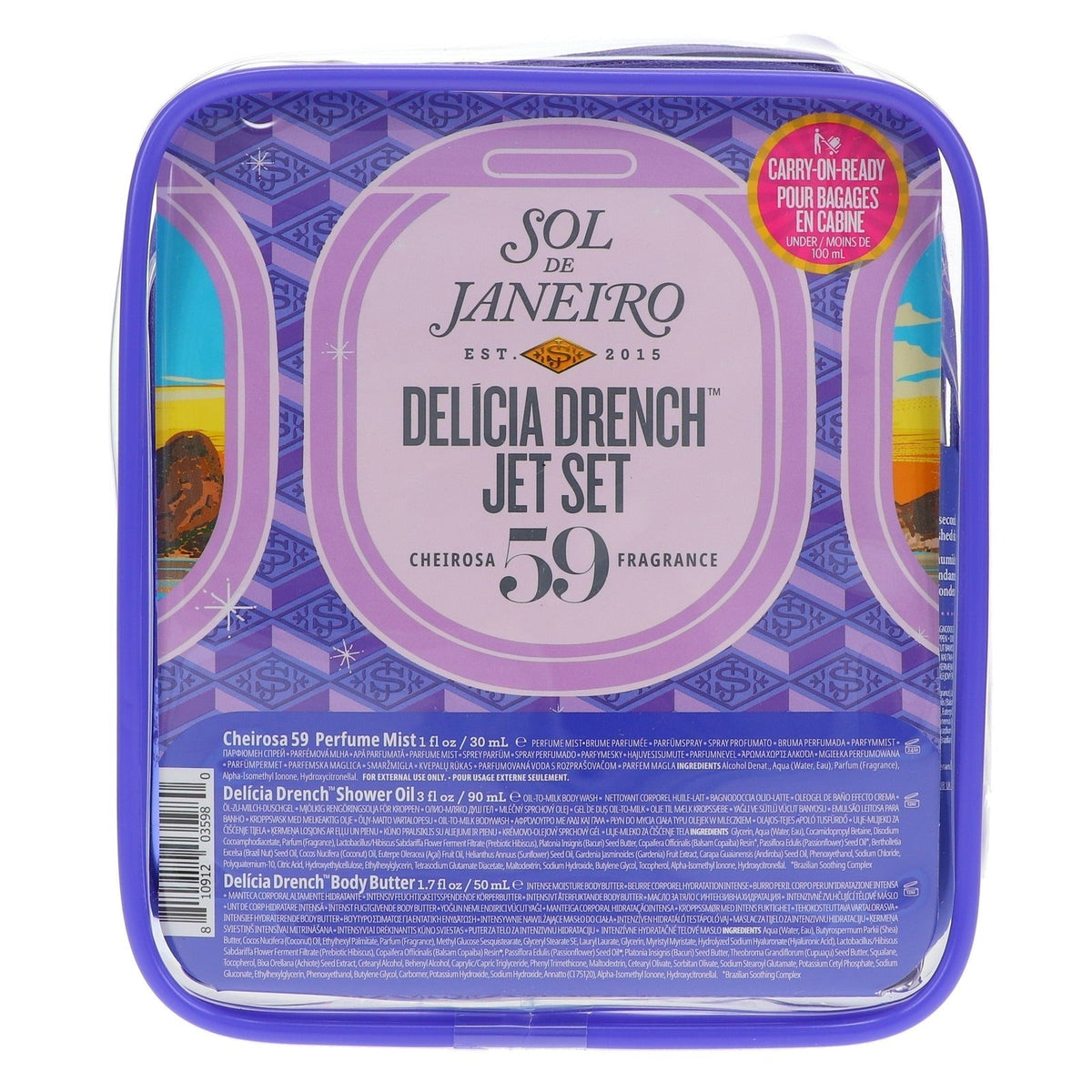 Sol de Janeiro Delícia Drench Jet Set – Hydrating Body Care Gift Set