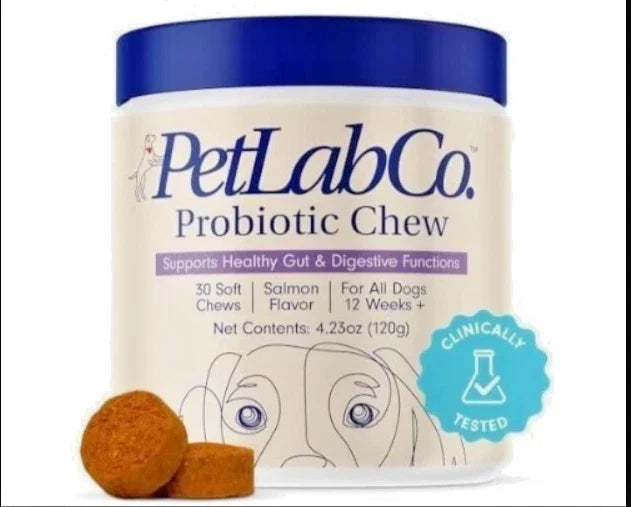 PetLab Co Allergy & Immune Probiotic Soft Chews for Dogs Salmon 30 Count