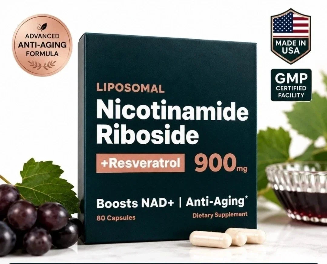 NAD+ Supplement Nicotinamide Riboside Resveratrol Energy Focus Healthy Aging