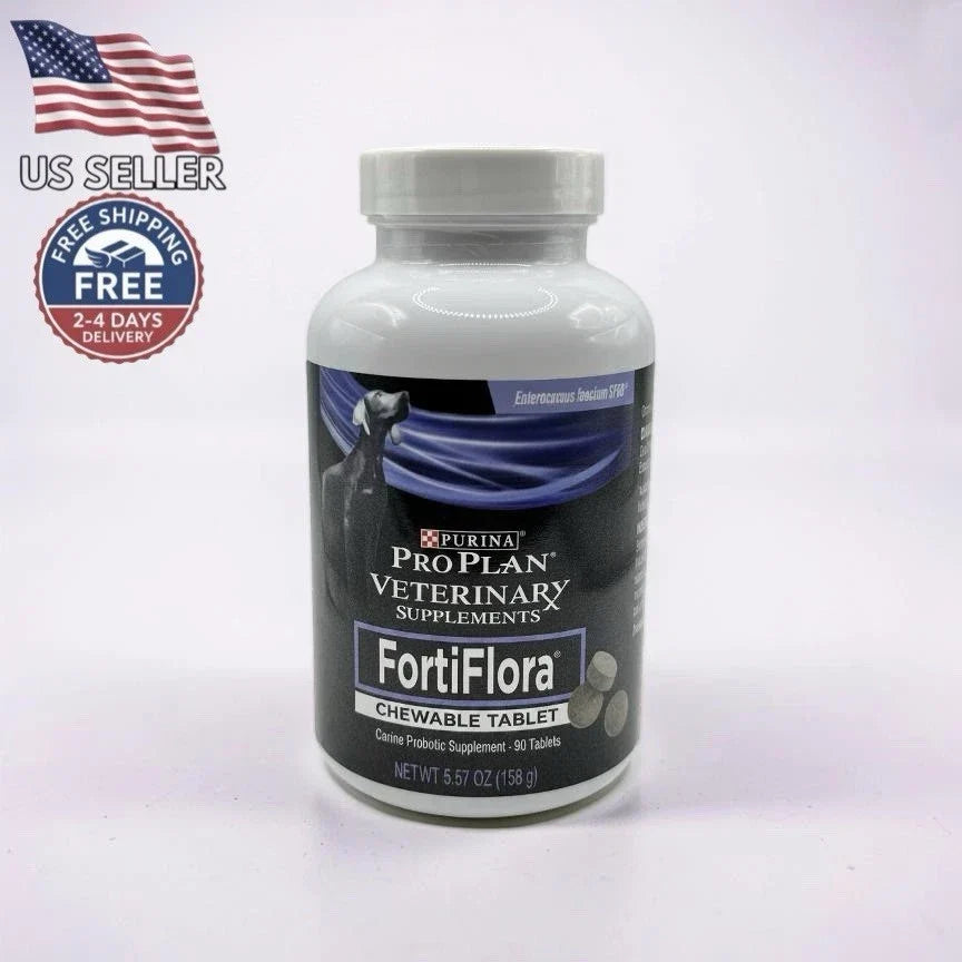 Purina Pro Plan FortiFlora Dog Probiotic Supplement 90 Chewable Tablets