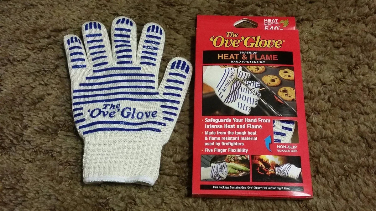 The Ove Glove Heavy Duty Oven Mitt Heat Resistant Non Slip Silicone Grip New