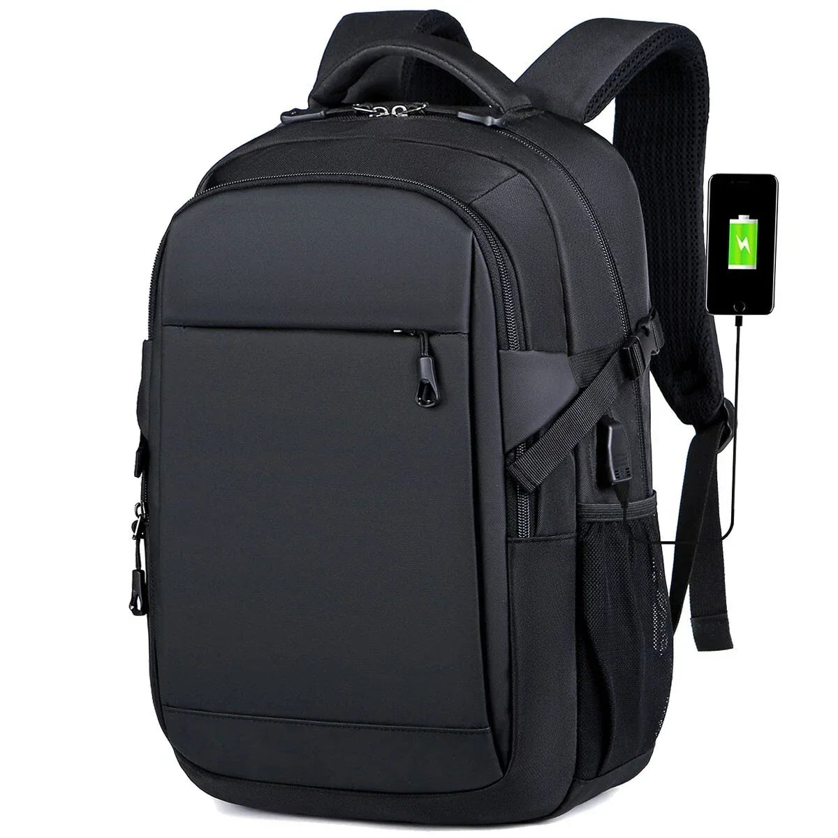 15.6" Laptop Backpack for Men & Women – Travel School Rucksack with USB Charging Port