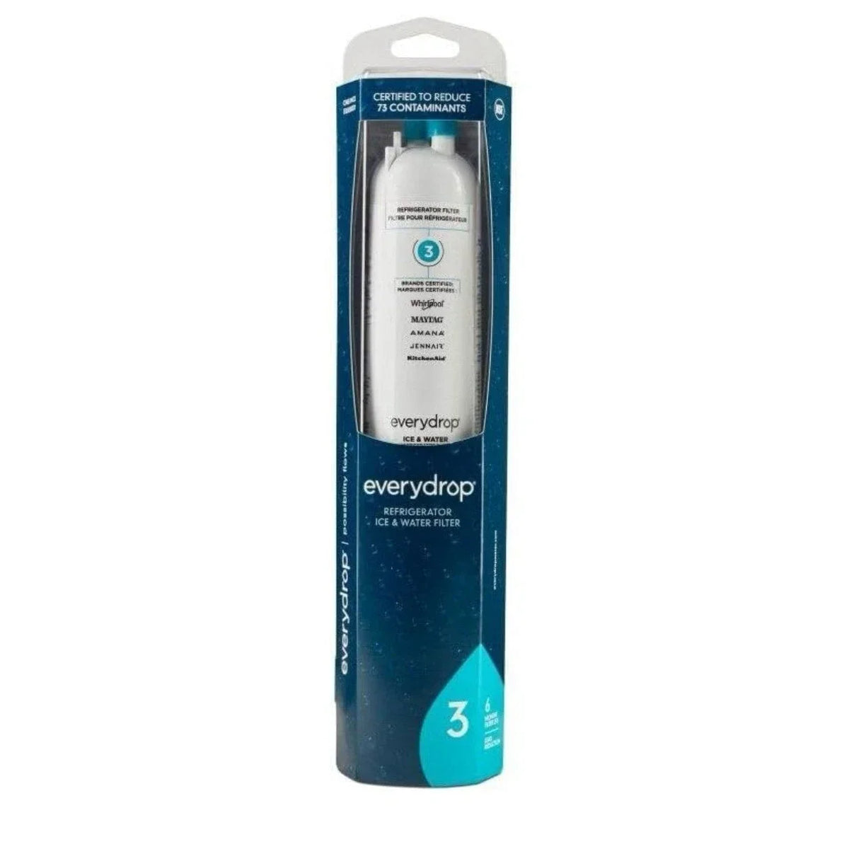 Everydrop by Whirlpool Refrigerator Ice and Water Filter Genuine Replacement Cartridge