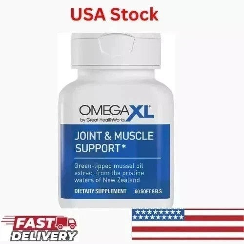 Omega XL Joint & Muscle Support 60 Softgels Natural Supplement Exp 12/27