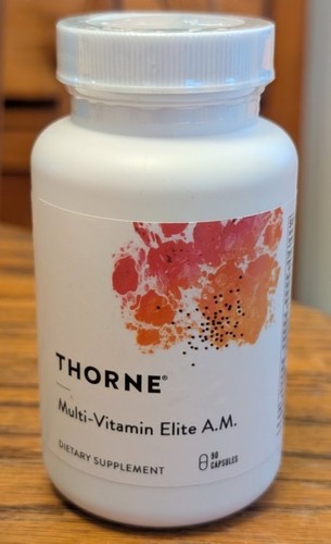 Thorne Multi-Vitamin Elite AM 90 Capsules Daily Multivitamin Supplement