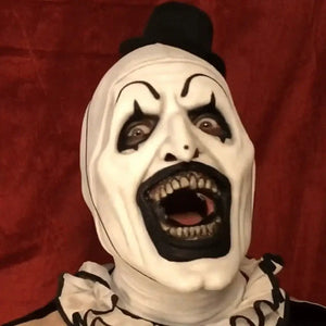 Black Hat Joker Clown Latex Mask