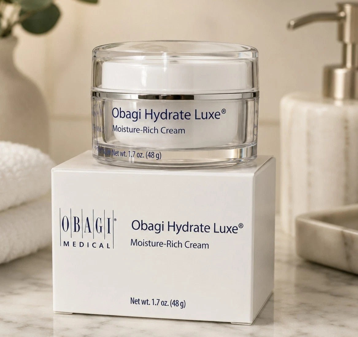 Obagi Hydrate Luxe Moisture Rich Cream 1.7 oz Facial Moisturizer New in Box