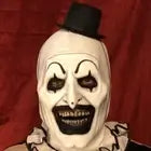 Black Hat Joker Clown Latex Mask