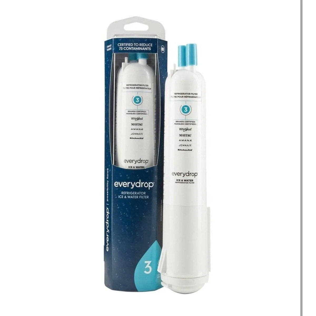 Everydrop by Whirlpool Refrigerator Ice and Water Filter Genuine Replacement Cartridge