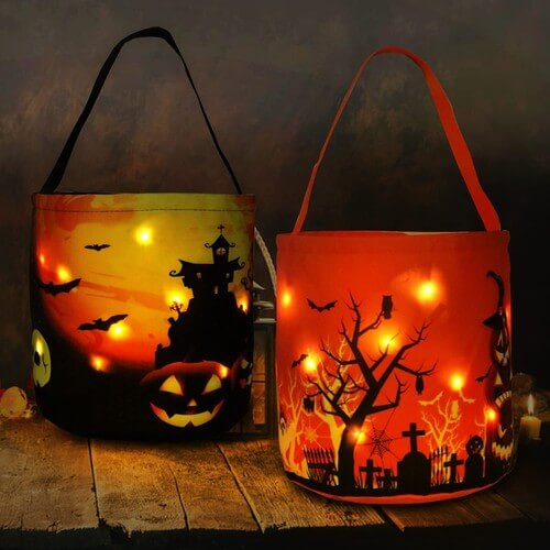 Halloween candy buckets