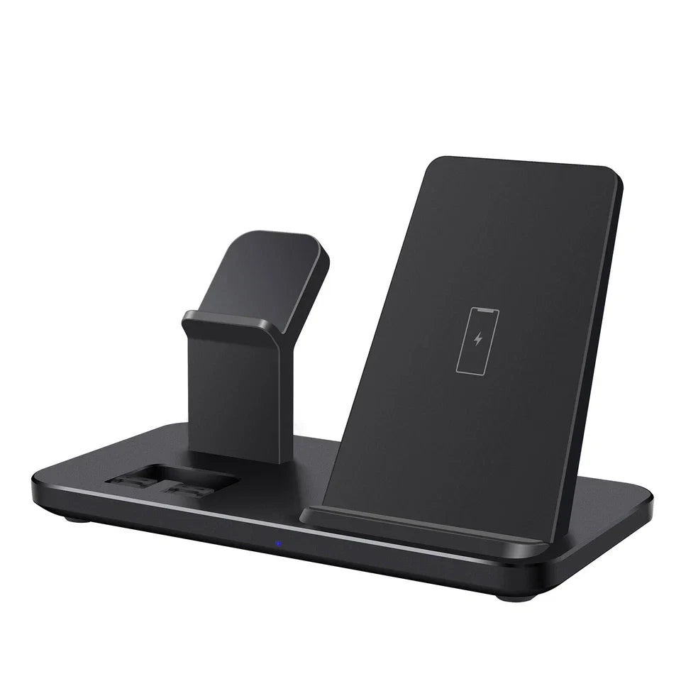 3-in-1 Wireless Charging Station for iPhone & Apple Watch – Multi-Device Charging Dock